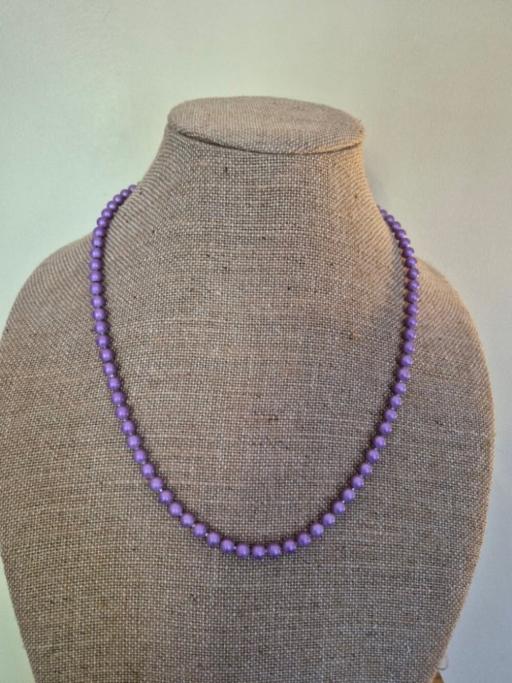 Purple Beaded Necklace